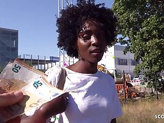 Interracial MILF ZaaWaadi gets picked up for public sex in Germany