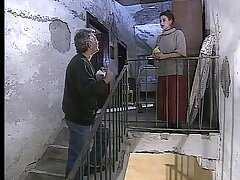 Italian MILFs with big breasts take turns in anal and blow sex with antique porn film